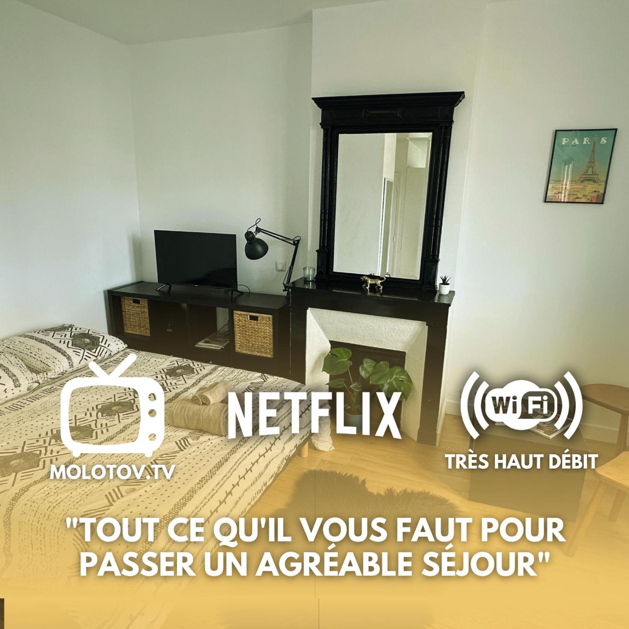 Appartement Charmant Studio Au Coeur Du 18E à Paris Extérieur photo